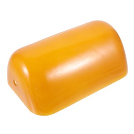Uonlytech Orange Glass Bankers Lamp Shade Replacement, Bankers Desk Lamp Shade Glass Lamp Shade Table Lamp Shade for Floor Desk Lamps, 23X14X7.5cm