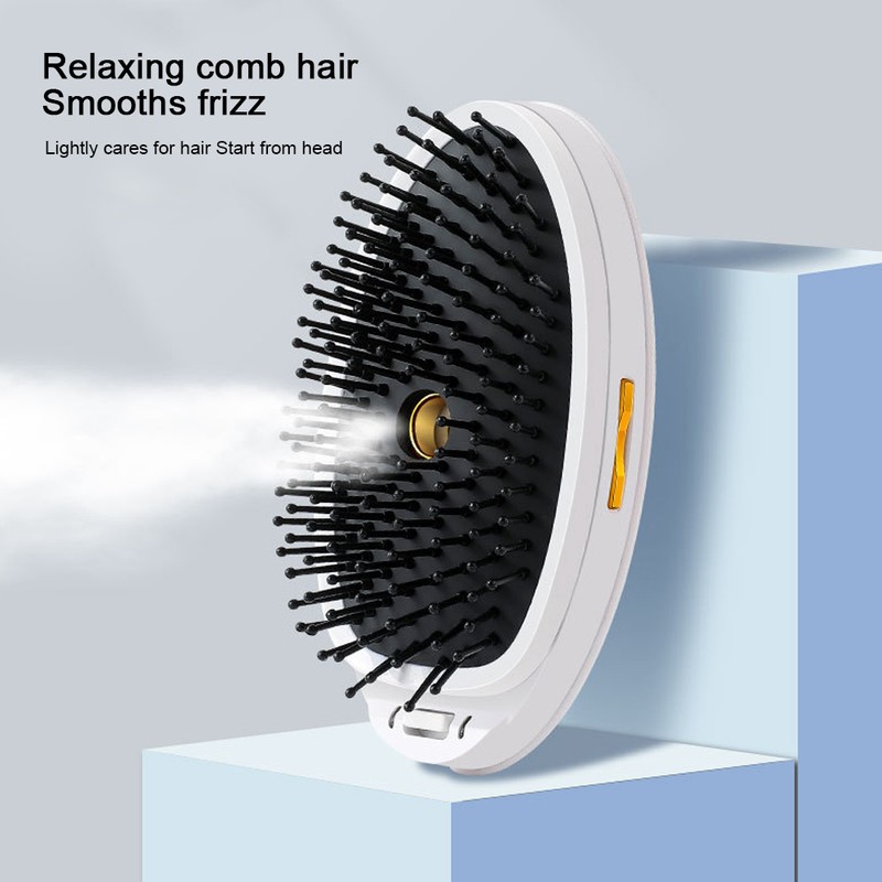 Electric Ionic Hairbrush Portable Electric AntiStatic Straight Hair Massage Comb