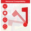 Mail Box Flag Replacement, Red Metal Replacement Mailbox Flag Easy