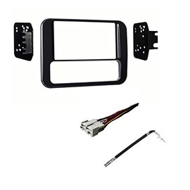 Car Stereo Dash Mount Kit Wire Harness and Antenna Adapter Combo to Install a Double Din Size Aftermarket Radio for 1993-2002 Pontiac Firebird