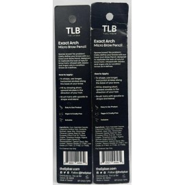 The Lip Bar 2PK the Lip Bar Exact Arch Micro Brow Pencil ~ BLACK BROWN ~ 0.04 OZ EACH ~ NEW