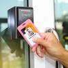Lanyardio 1 Pack Sliding Vertical ID Badge Holder Hard Pink
