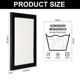 MorLuks Money Gifts Birthday 70, Picture Frame Money Gift, 70th Birthday Women & Men, Gentle Treat 70, Funny Money Gifts Packaging for Friends Family