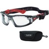 bollé SAFETY Rush+ Goggles, 4-Piece Set (Goggles, Gasket Kit, Semi-Hard