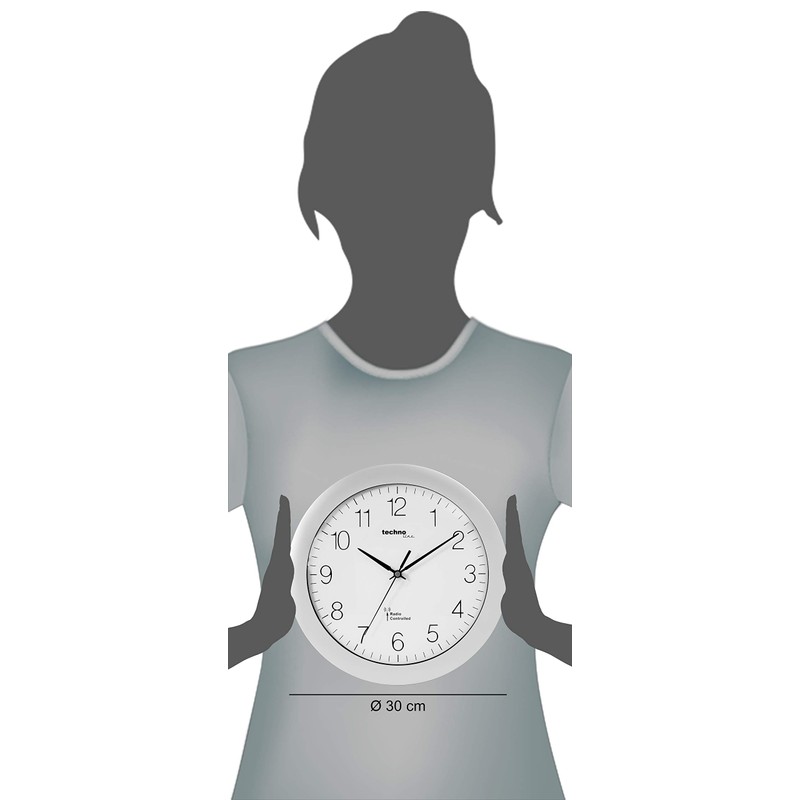 Technoline WT 8000 Radio-Controlled Wall Clock Diameter 30 cm