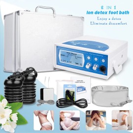 Ionic Detox Foot Spa Machine with Massage & Far Infrared Waist Belt for Home USE