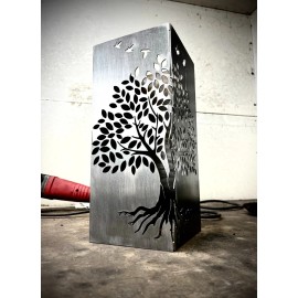 Home Decor Steel Tree & Birds Luminary - Garden or Home Decor - Lighting