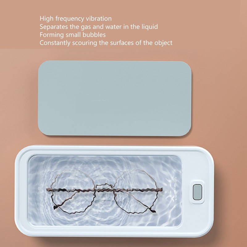 Jewelry Cleansing Machine High Frequency Vibration Remove Dirts Eyeglasses Mouth