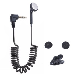 LJKLAJ 3.5mm Spring Earphones Single Side Earphone Headset in Ear Noise Isolating Earplugs for Phone Tablets Computer MP3