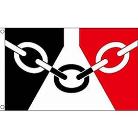 AZ FLAG - Flagge Black Country - 150x90 cm - Schwarzes Land Fahne 100% Polyester mit Messing-Ösen - 110g