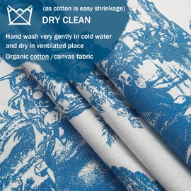 Royal Blue Table Runners 90 Inches Long for Dining Table Decor,Chinoserie Toile Print French Country Tablecloth Table Cloth Runner,Blue and White