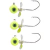 Jenko BTWB014C Big T Whirly Bird Jig Heads Chartreuse 1/4
