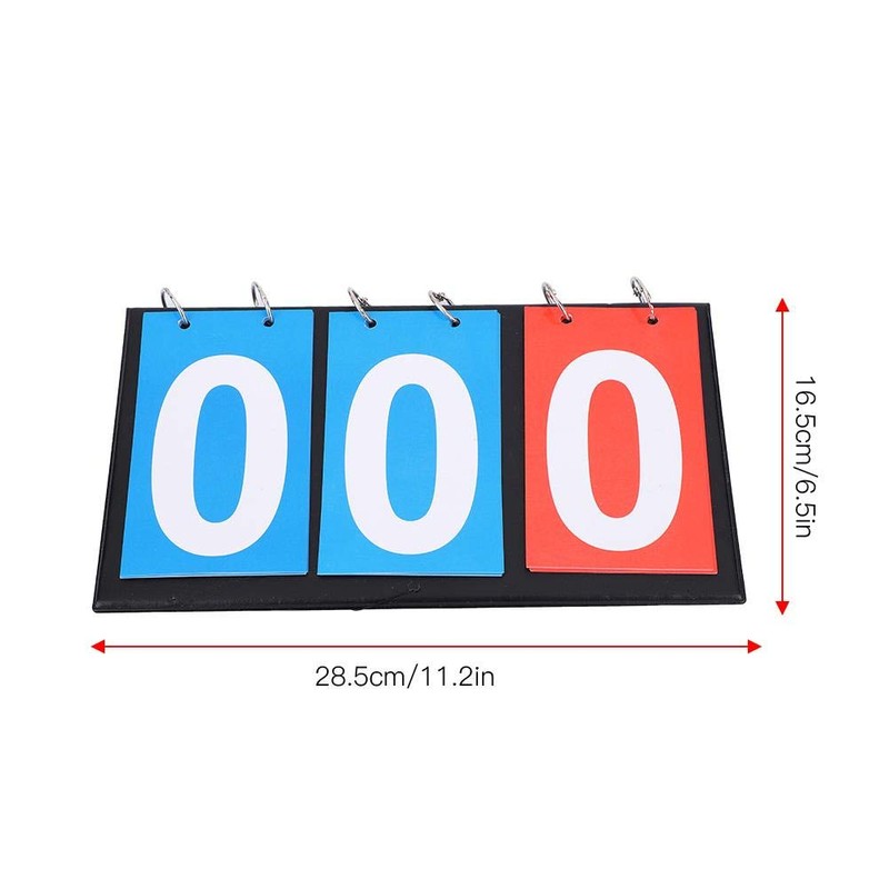 Sports Scoreboard 2/3/4 Digit Portable Tabletop Flip Scoreboard Score Counter