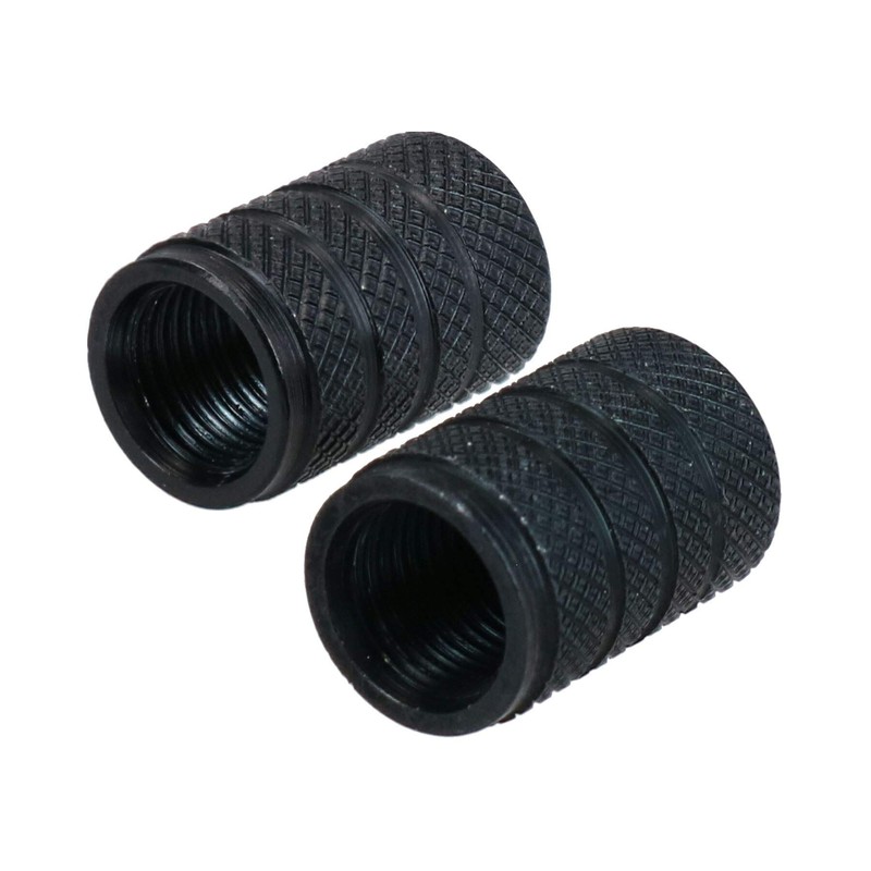 Black Metal Valve Caps Wheel Tyre Dust Cap Air Stem
