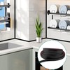 Black Quadrant Trim, Flexible Skirting Board Coving for Ceilings Plastic