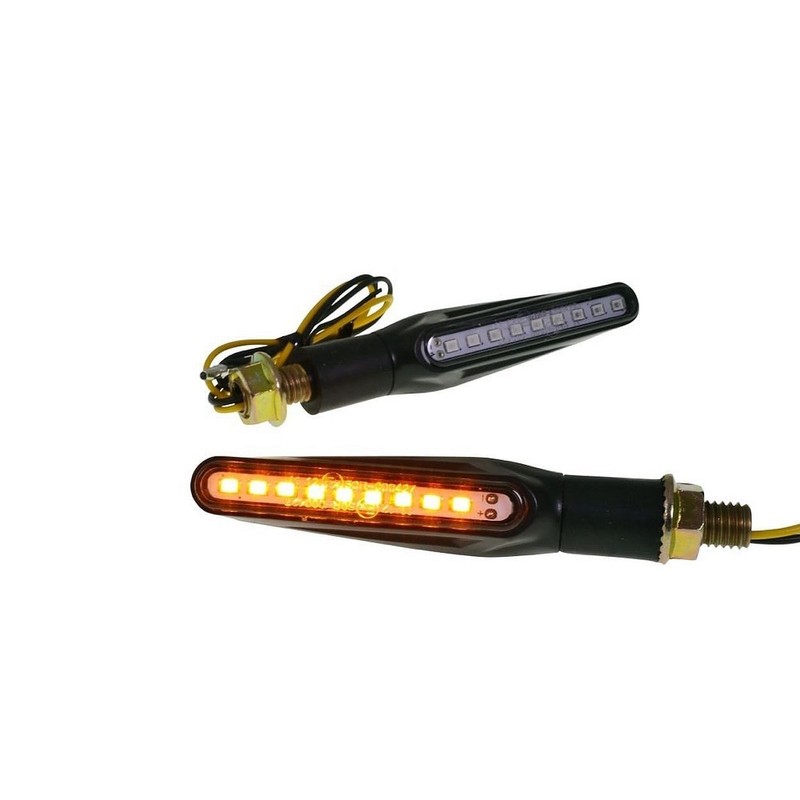 2EXTREME 4x Motorcycle LED Turn Signal Running Effect Running Light