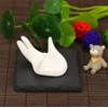 zoele White Ceramic Decorative Egg Cup Holder Stand - Breakfast