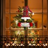 BFYDOAA 13x27in Christmas Gnome Wreath Artificial Pine Spruce Wreath with