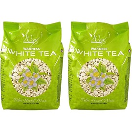 Waxness White Tea Cream Hard Wax 2.2 lb - Pack of 2