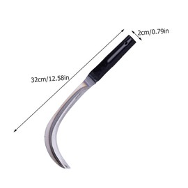 Yardwe Mowing 2Pcs Fierce Steel Willow Leaf Sickle Garden Weeding Fork Harvest Farming Sickle Driveway Weeder Sickle Hand Weeder Grass Sickle Weeding Sickle Tools Manual Banana