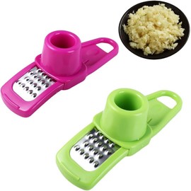 Rose Red Mini Grater Shredder Nutmeg Grinder Garlic Grater, Kitchen Manual Meat Slicer Fruit Vegetable Nuts Chopper Grinder Garlic Presses Garlic Tools