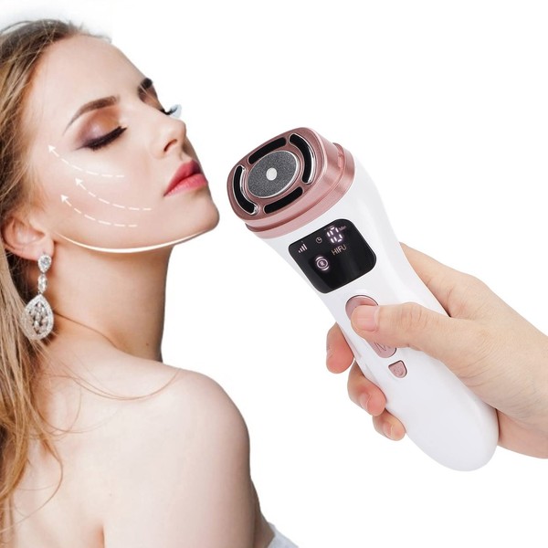 Mini Ultrasonic Face Massager for Wrinkle Removal, Facial Massager, High-Intensity Focused Ultrasonic RF EMS Skin Tightening Anti-Ageing Rejuvenation HIFU Machine (#2)
