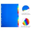 (10 Pack) A4 File Dividers 12 Part Numbered 1-12,Plastic Subject
