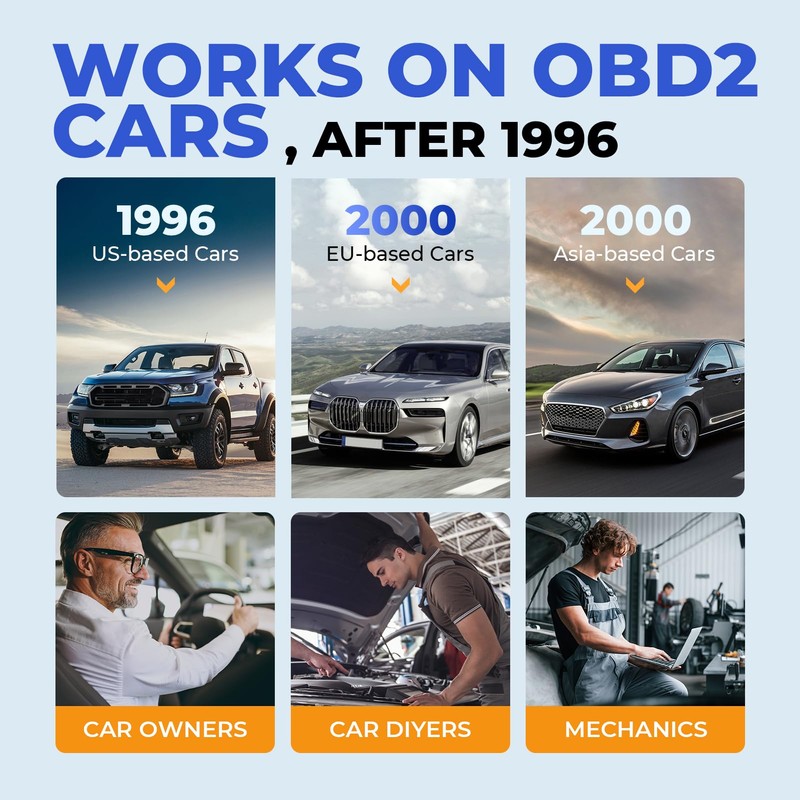 Autel Professional OBD2 Scanner AL319 Code Reader, Enhanced Check and