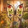 KY&BOSAM Gifts for Nana Suncatchers for Windows Butterfly I Love