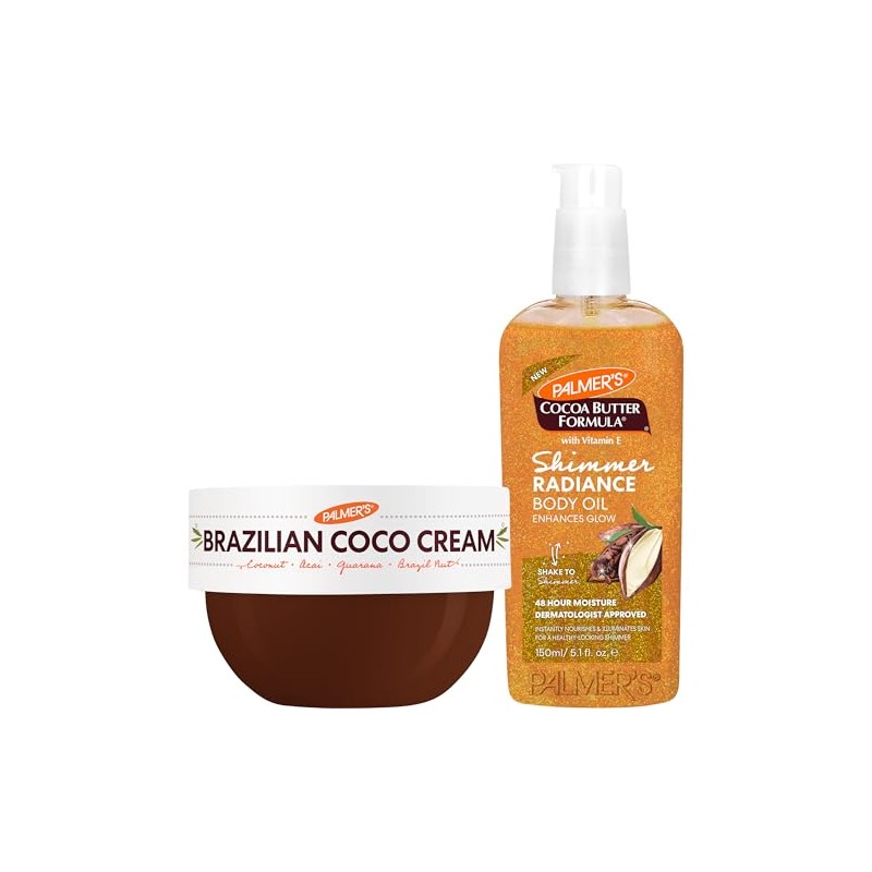 Palmer's Brazilian Coco Cream & Shimmer Body Oil Duo, Whipped