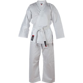 Blitz Kids Boys Girls Toddler Karate/Aikido Uniform Suit 110CM White Karate Polycotton Free White Belt