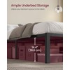 VASAGLE Superfast Assembly, Metal Full Bed Frame, Heavy-Duty Platform Bed