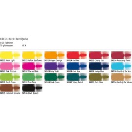 KREUL 98538 - Batik-Textilfarbe Indigo Blue, 70 g, Farbpulver zum Batiken und Färben von Textilien