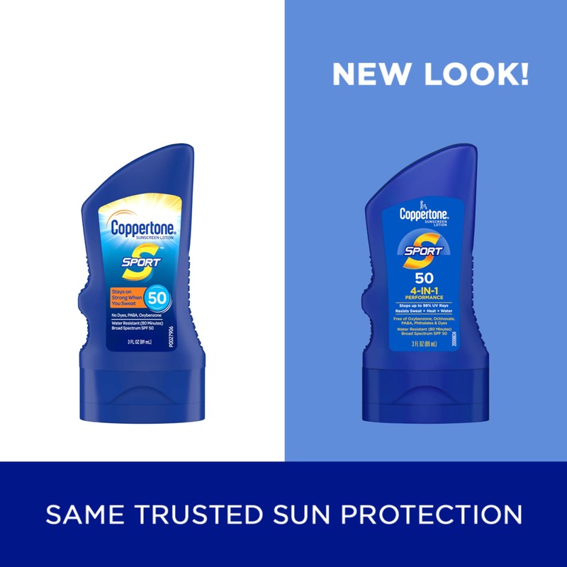 Crema Solar Coppertone Sport, Spf 50, 90 Ml, Paquete De
