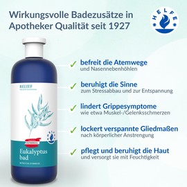 HELFE® Cold Bath (200 ml) - Soothing Eucalyptus Bath to Relieve Runny Nose Symptoms - Frees the Respiratory Tract - Highly Effective Pharmacist Formula from Austria