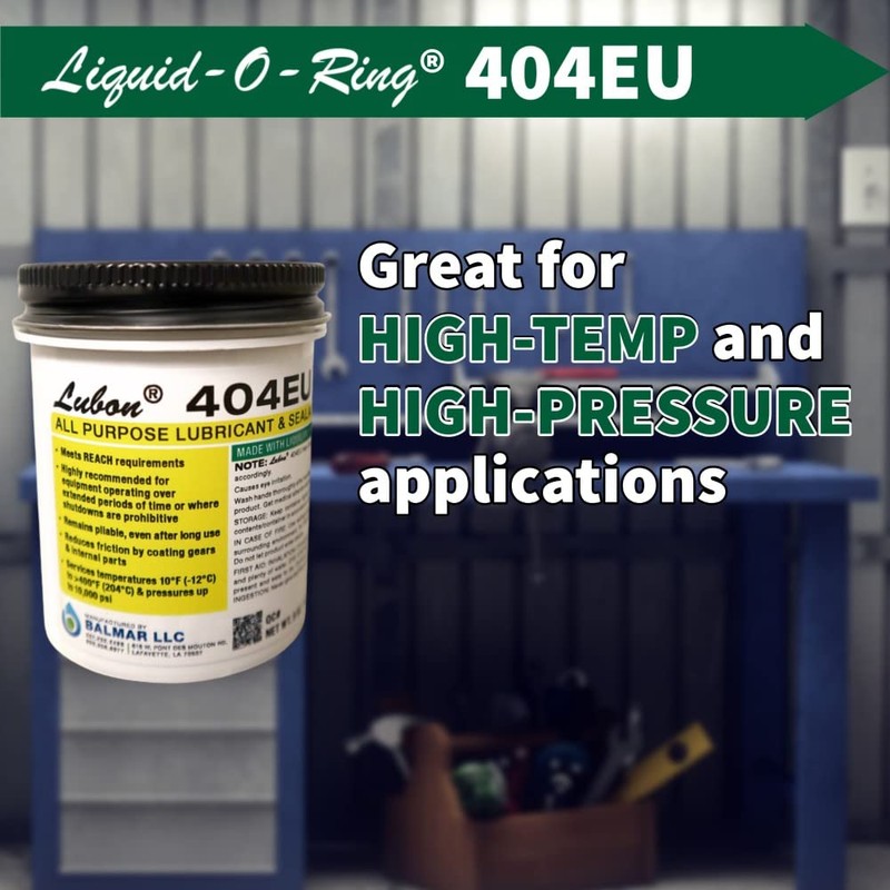 Liquid-O-Ring Lubon 404EU All-Purpose Lubricant & Sealant – Contains PTFE,