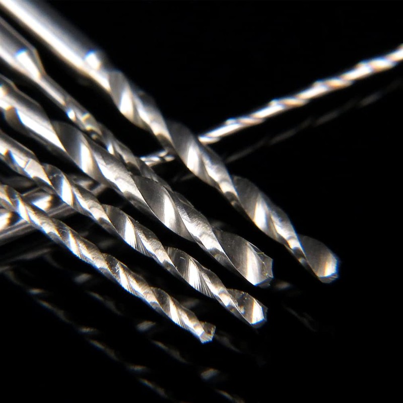 Kimlonton Mini Twist Drill Bits Small Diameter Drill 0.5mm~2.0mm 12-Piece