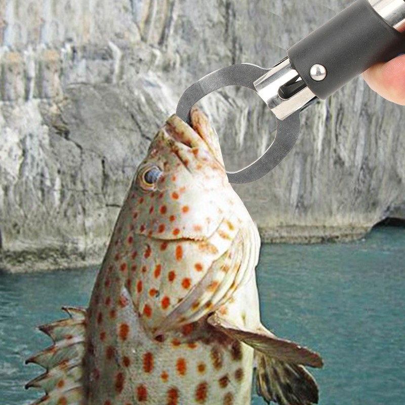 Stainless Steel Fish Control Lip Gripper Plier Lure Controller Clamp