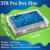 ZDBB 12 Sizes 378 Pcs Bonded Sealing Washer Kit,Automotive Self-Centred