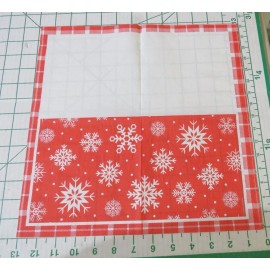 Creative Coverings THREE DECORATIVE  LUNCH NAPKINS for DECOUPAGE "Cozy Snowfall"