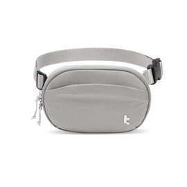 tomtoc Bolso Bandolera Mujer con Protección RFID, 1,5 L Riñonera Mujer, Impermeable Ligero Bolso Bandolera Mujer Pequeño, Bolso de Pecho de Uso Diario, Bolso Bandolera Portátil de Viaje, Gris