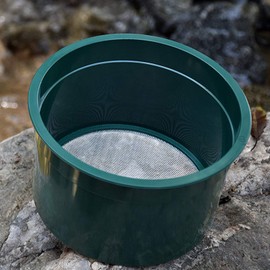 ASR Outdoor Gold Rush Sifting Classifier Sieve 6 Inch Prospect Pan 100 Holes per Sq Inch
