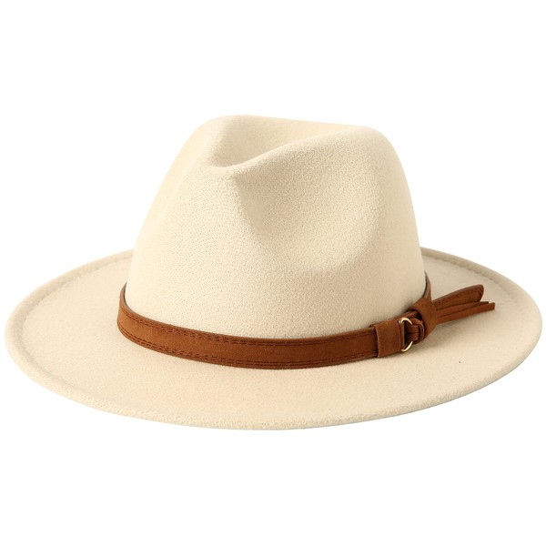 Jastore Kids Girls Boys Classic Wide Brim Bowknot Floppy Fedora