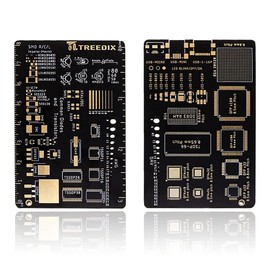 Treedix 2PCS PCB SMD AWG Rulers, USB-Micro LED Blink Rulers Measuring Tool Resistor Capacitor Chip IC SMD Diode Transistor for Electronic Engineers Printed Circuit Board Accessory