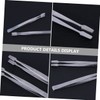 Ipetboom 3pcs Stainless Steel Stamp Tweezer Lightweight Nipper for Eyelashes