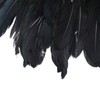 YINETTECH 1 x 2 m Goose Feather Feather Trim Black