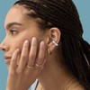 WOZNU Ear Cuff Earrings CZ Non-Piercing Fake Helix Cartilage Cuff