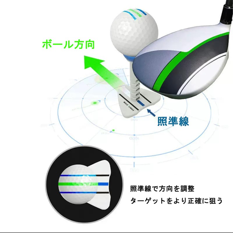 Golf Tees Set of 3, Height Adjustable, Graduated, Competition Equipment