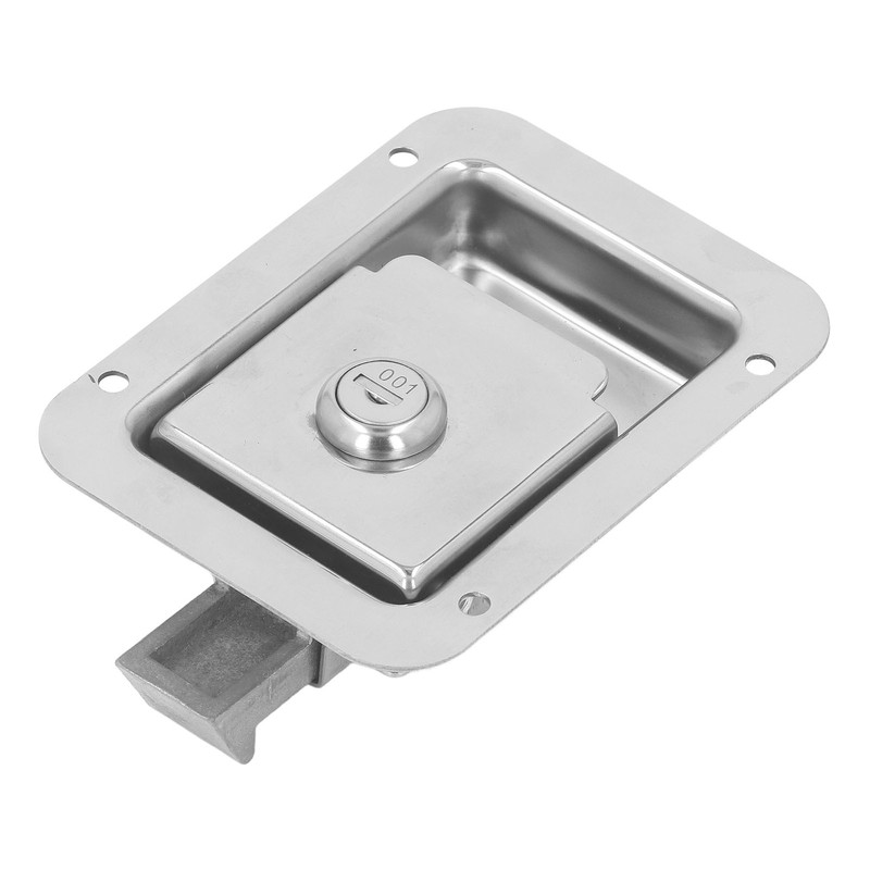 Travel Trailer Lock Stainless Steel Flush Mount Paddle Type Toolbox
