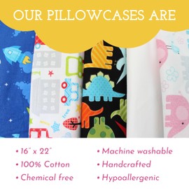 Little Sleepy Head Toddler Pillowcase, 100% Cotton & Hypoallergenic Pillow Case for Toddler Pillow, Snug Fit Envelope Pillowcase, 13x18 Pillowcase, Pilllow Sold Separately (Sunflowers)